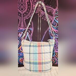 Vera Bradley Recycled Cotton Bucket Crossbody Bag